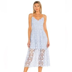 Lace A-Line Midi Dress